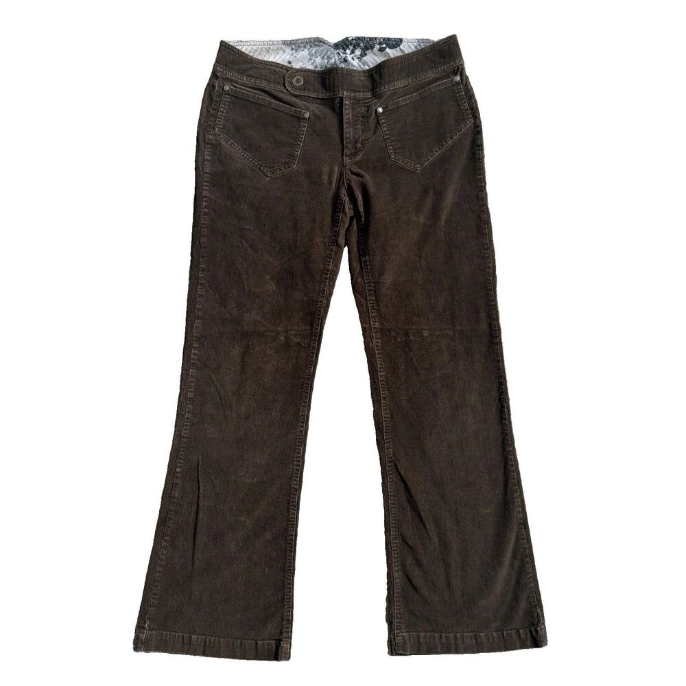The North Face Corduroy Flare Pants Womens 10 Brown Bootcut Y2K Grunge Outdoor